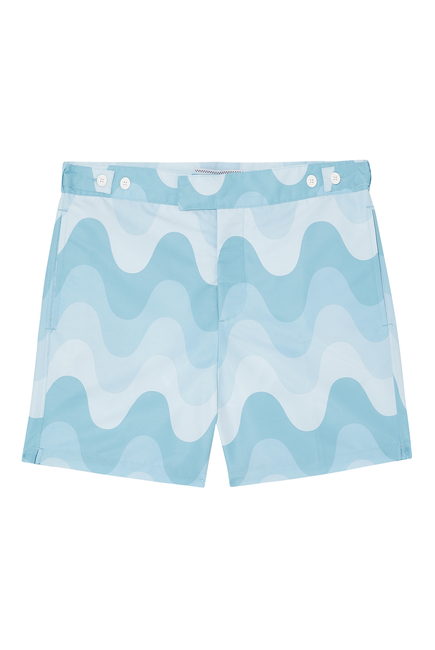 Copacabana Wave Print Shorts